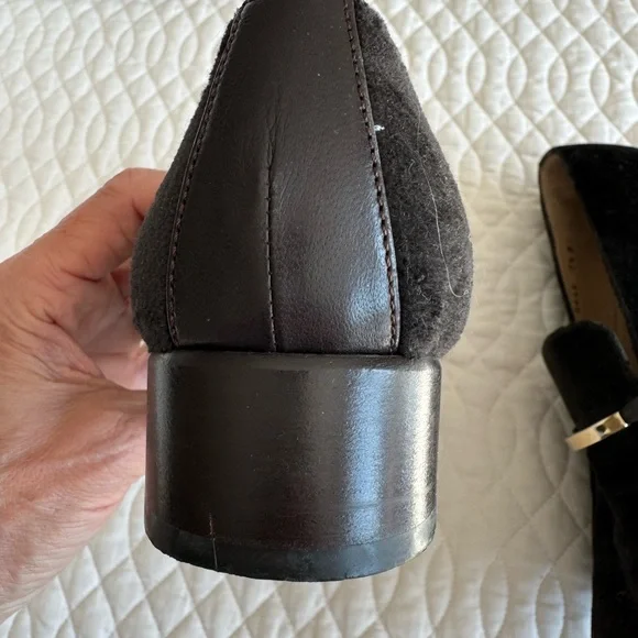 Gucci velvet loafers. Brown size 37 1/2. - Picture 5 of 10